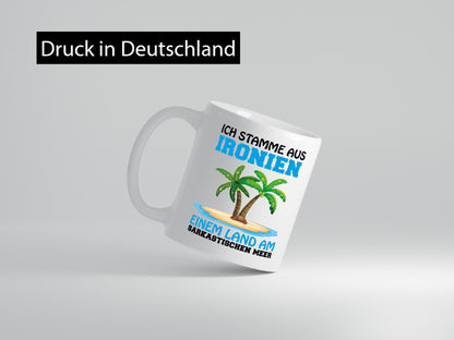 Am Sarkastischen Meer Geschenkidee Humor Tasse