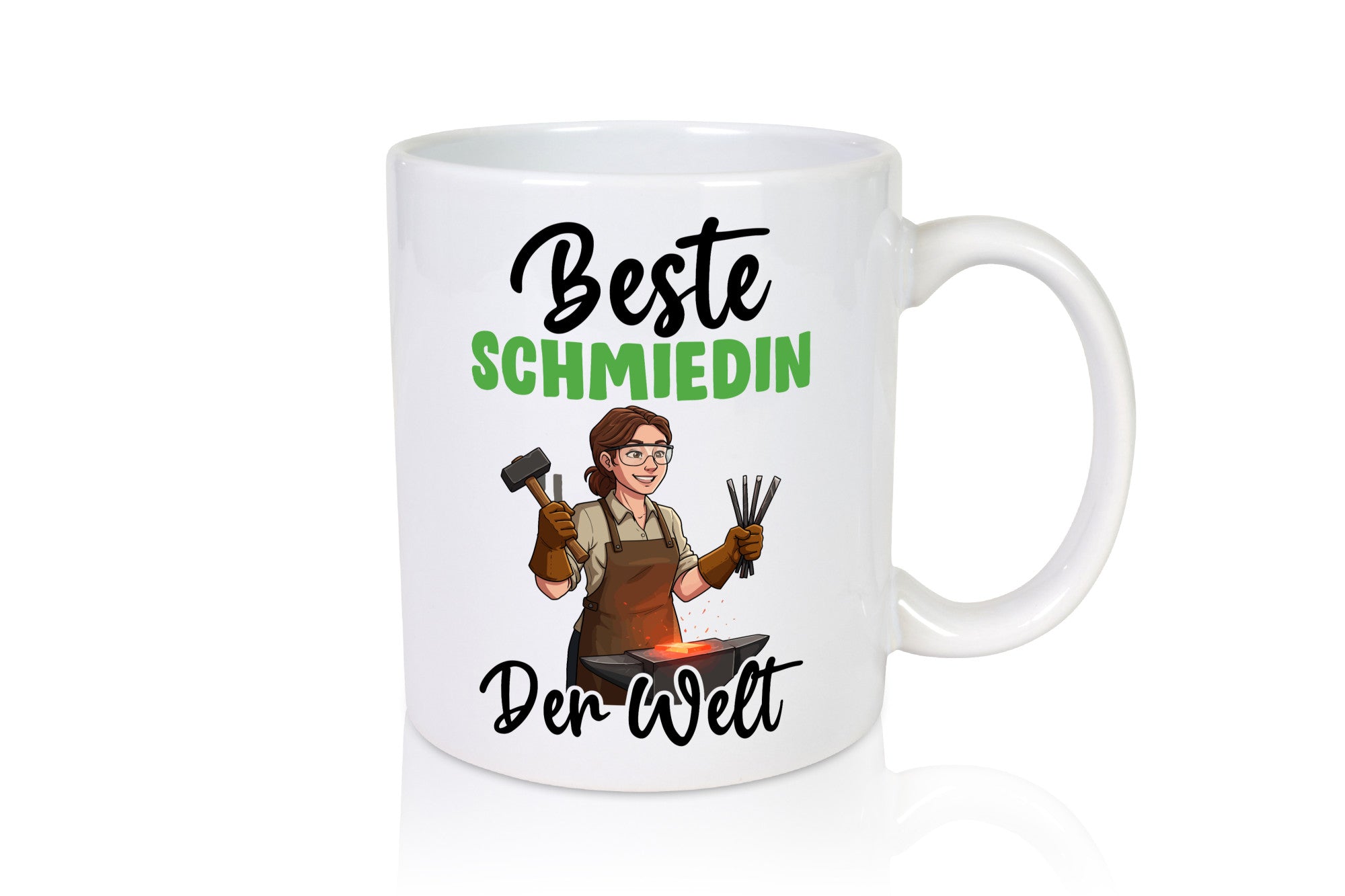 Beste Schmiedin | Schmied Beruf Schmiederei v2 Geschenk Arbeit Kollegen Büro