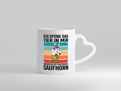 Ich spüre das Tier in mir es ist ein Saufhorn | Einhorn Humor Tierliebhaber