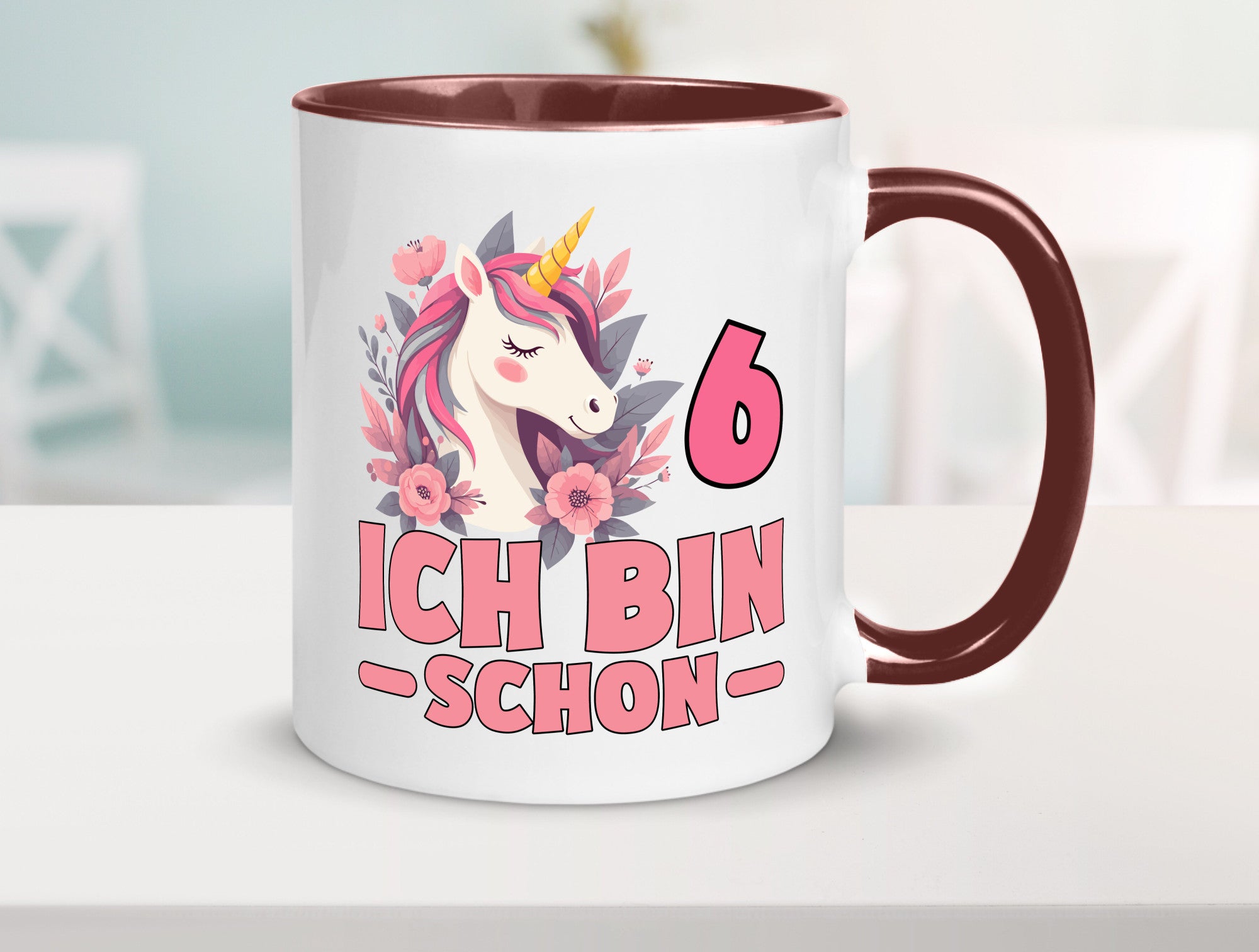6. Geburtstag | 6 Jahre Einhorn bin schon Mädchen Geschenk Geschenkidee