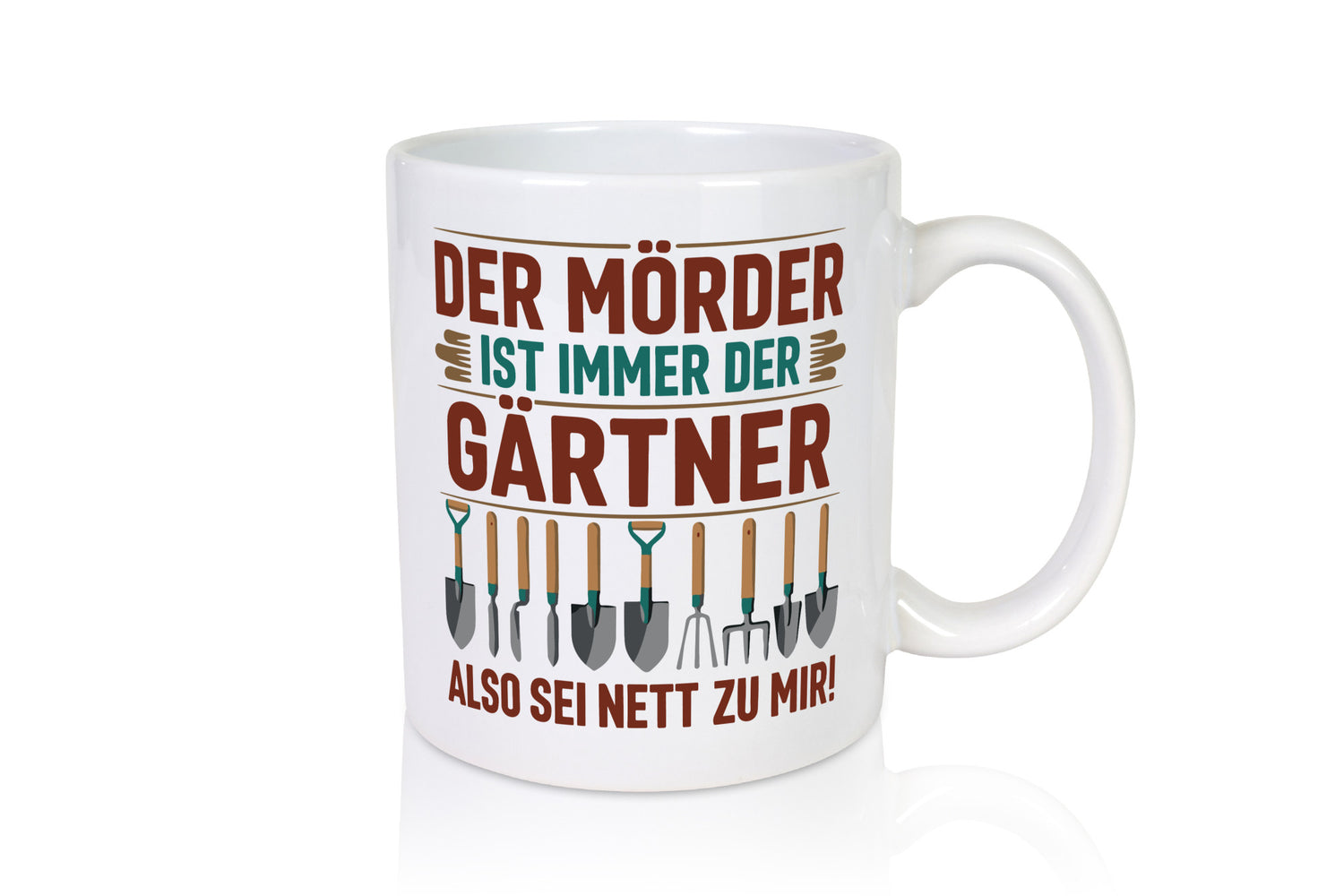 Mörder ist im Garten sei also Nett | Gärtner Opa v2 lustiger Spruch Geschenk