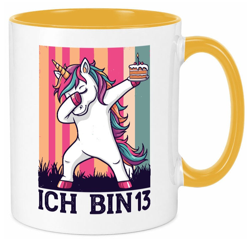 13 Geburtstag | Einhorn Damping Mädchen Geschenkidee Humor Tasse