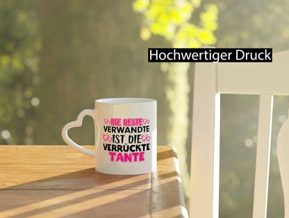Verrückte Tante | Spruch Patentante Verwandtschaft lustiger Geschenk Humor