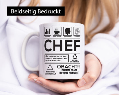 Achtung Probleme Chef | Führungskraft Vorgesetzter Geschenk Arbeit Kollegen