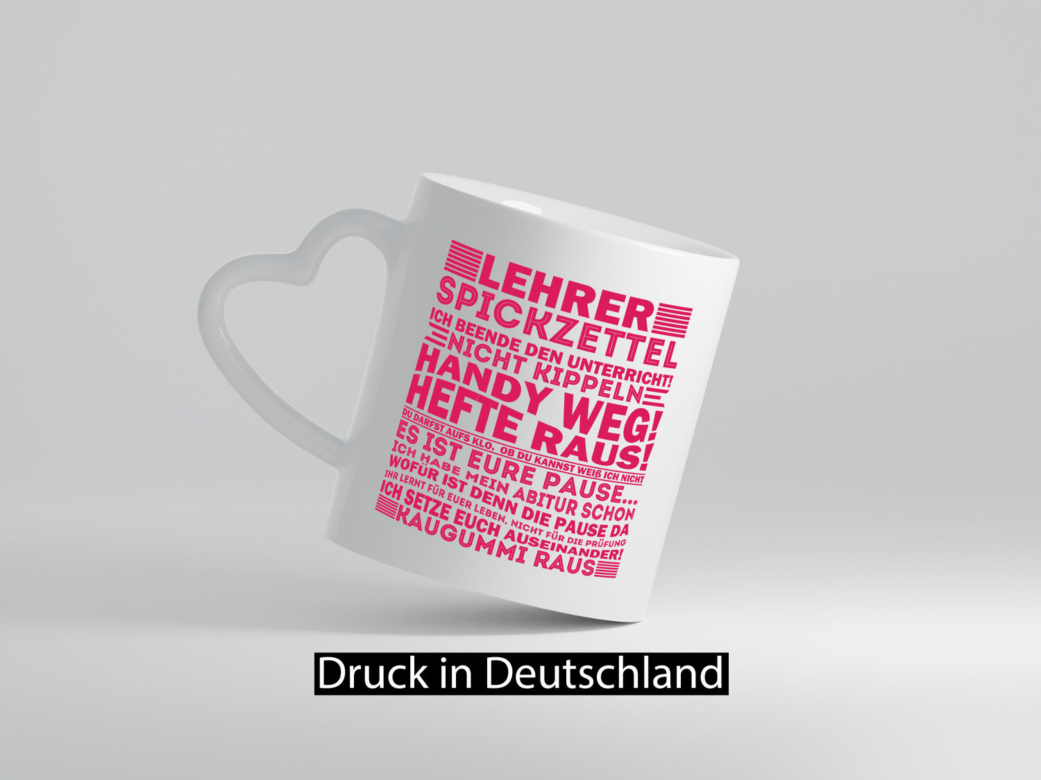 Lehrer Spickzettel | Beruf Tasse lustiger Spruch vl3 Humor Arbeit Kollegen Büro