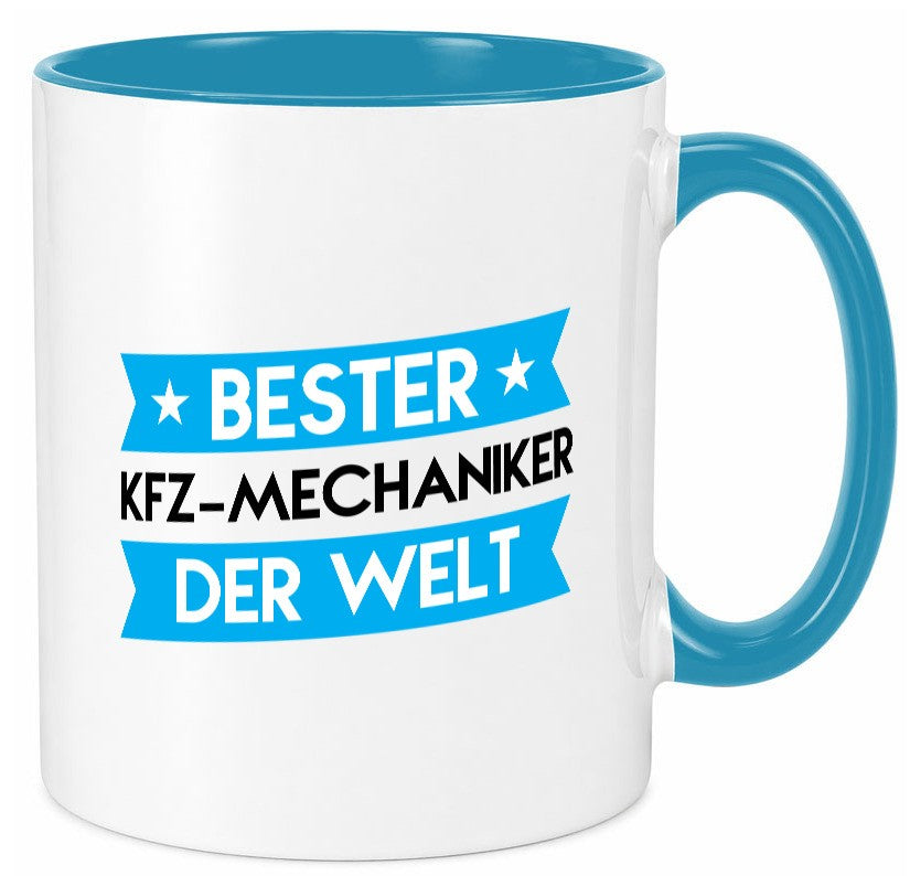 Bester KFZ-Mechaniker | Werkstatt Mechaniker Geschenkidee Humor Tasse