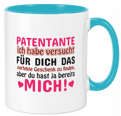 Patentante Tasse | lustiger Spruch Patin Tante Geschenk Humor Geschenkidee