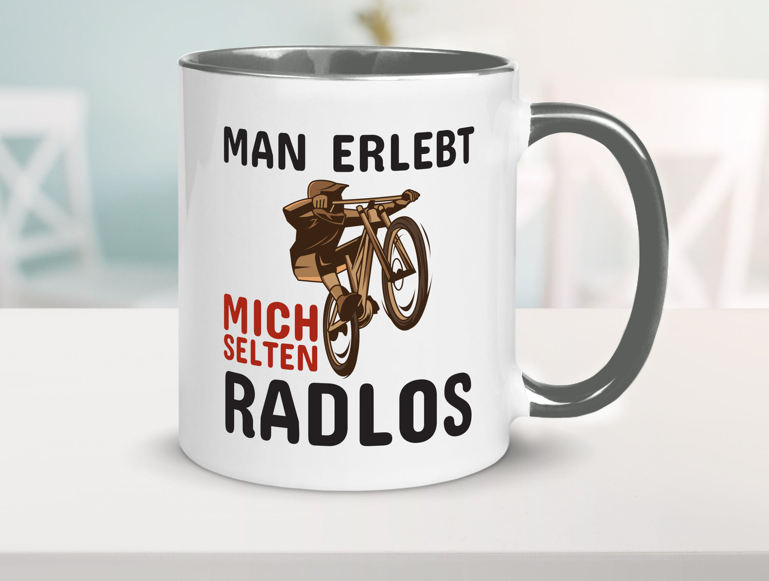 Selten Radlos | Spruchtasse Fahrrad Männer Humor lustiger Spruch Geschenk