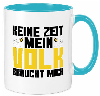 Mein Volk braucht mich | Bienenvolk Imker Honigmacher lustig Humor Geschenkidee Tasse
