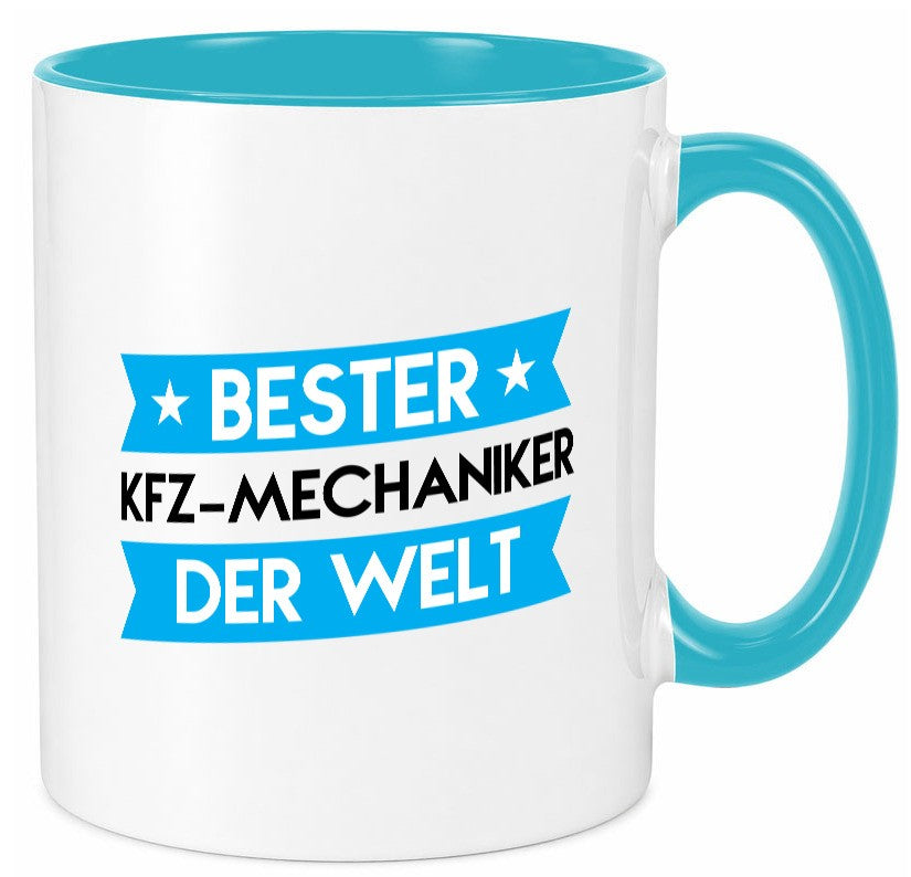 Bester KFZ-Mechaniker | Werkstatt Mechaniker Geschenkidee Humor Tasse