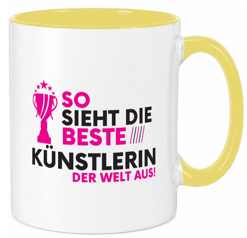 Die Weltbeste Künstlerin | lustig Kunst Humor Geschenkidee Geschenk Tasse