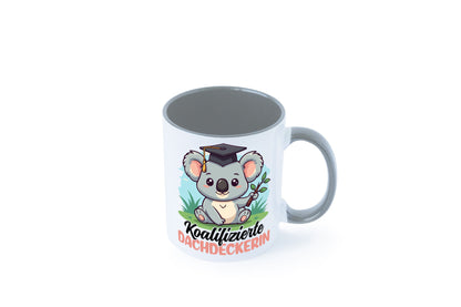 Koalifizierte Dachdeckerin | Dachbau Hausbau Geschenk Humor Geschenkidee Tasse