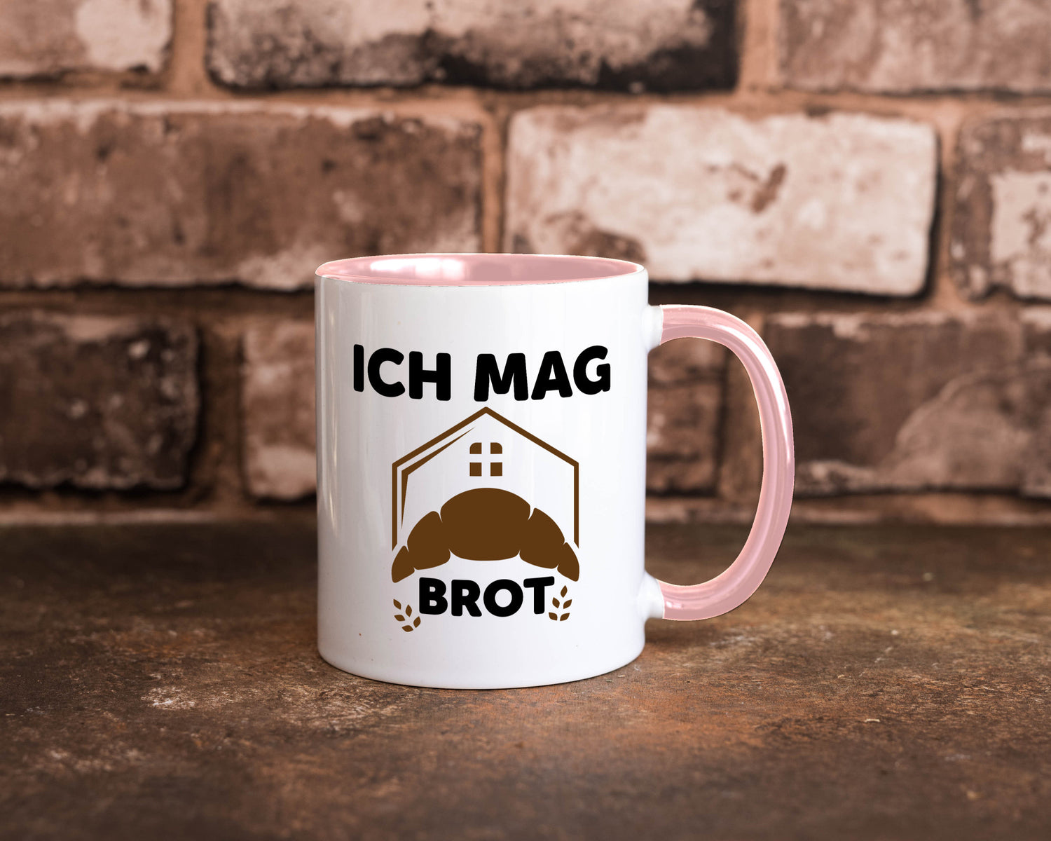 Ich mag Brot | Bäcker backen lustiger Spruch Geschenk Humor Geschenkidee Tasse