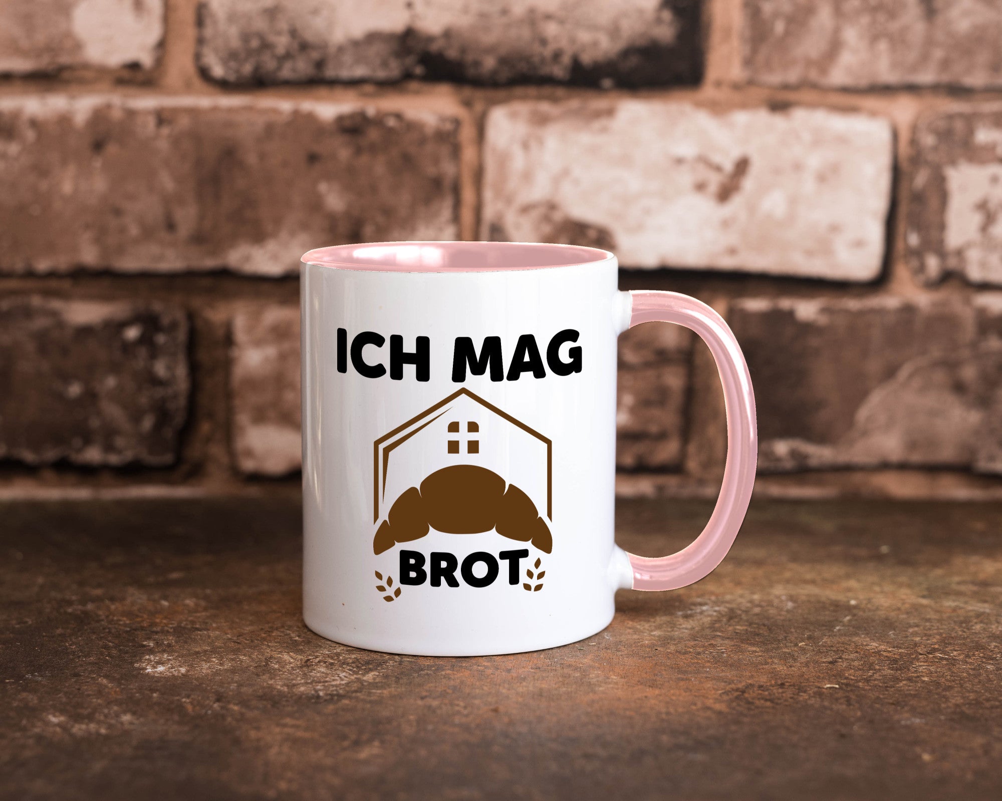 Ich mag Brot | Bäcker backen lustiger Spruch Geschenk Humor Geschenkidee Tasse