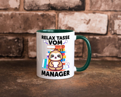 Relax Tasse: Manager | Management lustig Humor Geschenkidee Geschenk Tasse