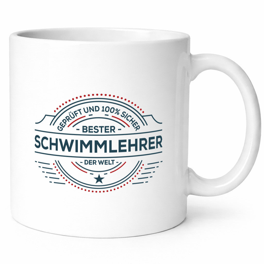 Geprüft und sicher: Schwimmlehrer | Lehrer schwimmen lustiger Spruch Geschenk