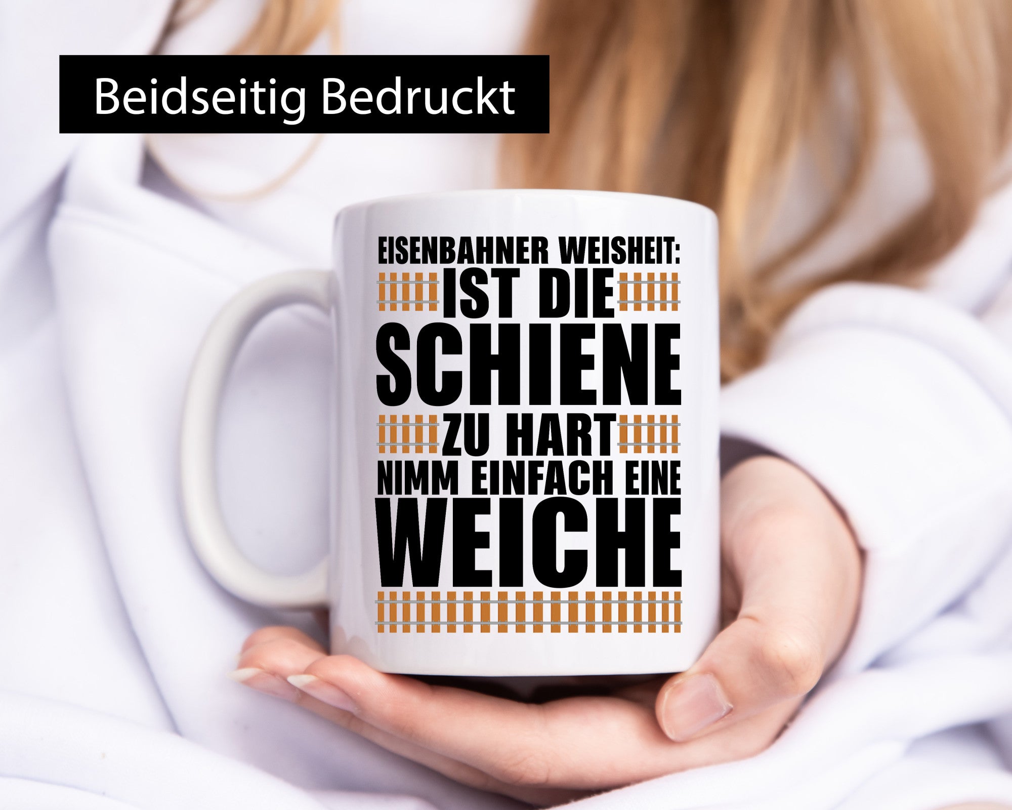 Eisenbahn Weisheit Geschenkidee Humor Tasse