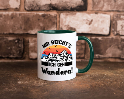 Mir reichts ich geh Wandern | Berge Laufen Natur Humor Geschenkidee Tasse