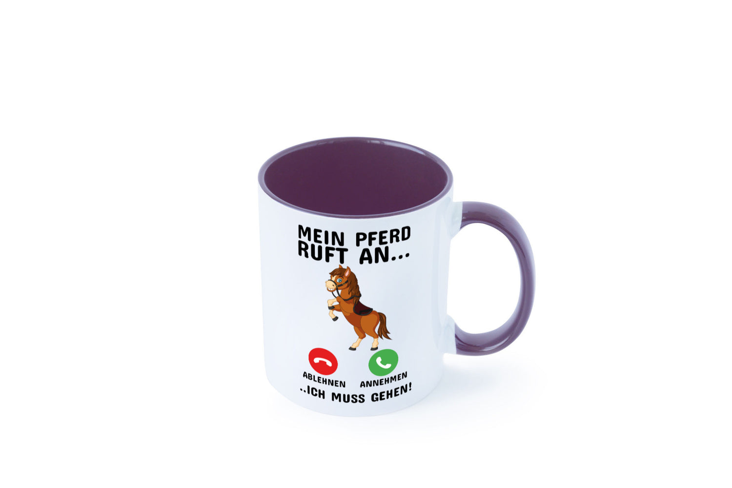 Mein Pferd ruft an Humor Geschenkidee Tasse