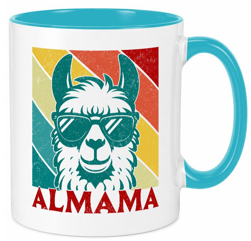 Almama | Lama Mutter Muttertag lustig Familie Geschenkidee Geschenk Tasse