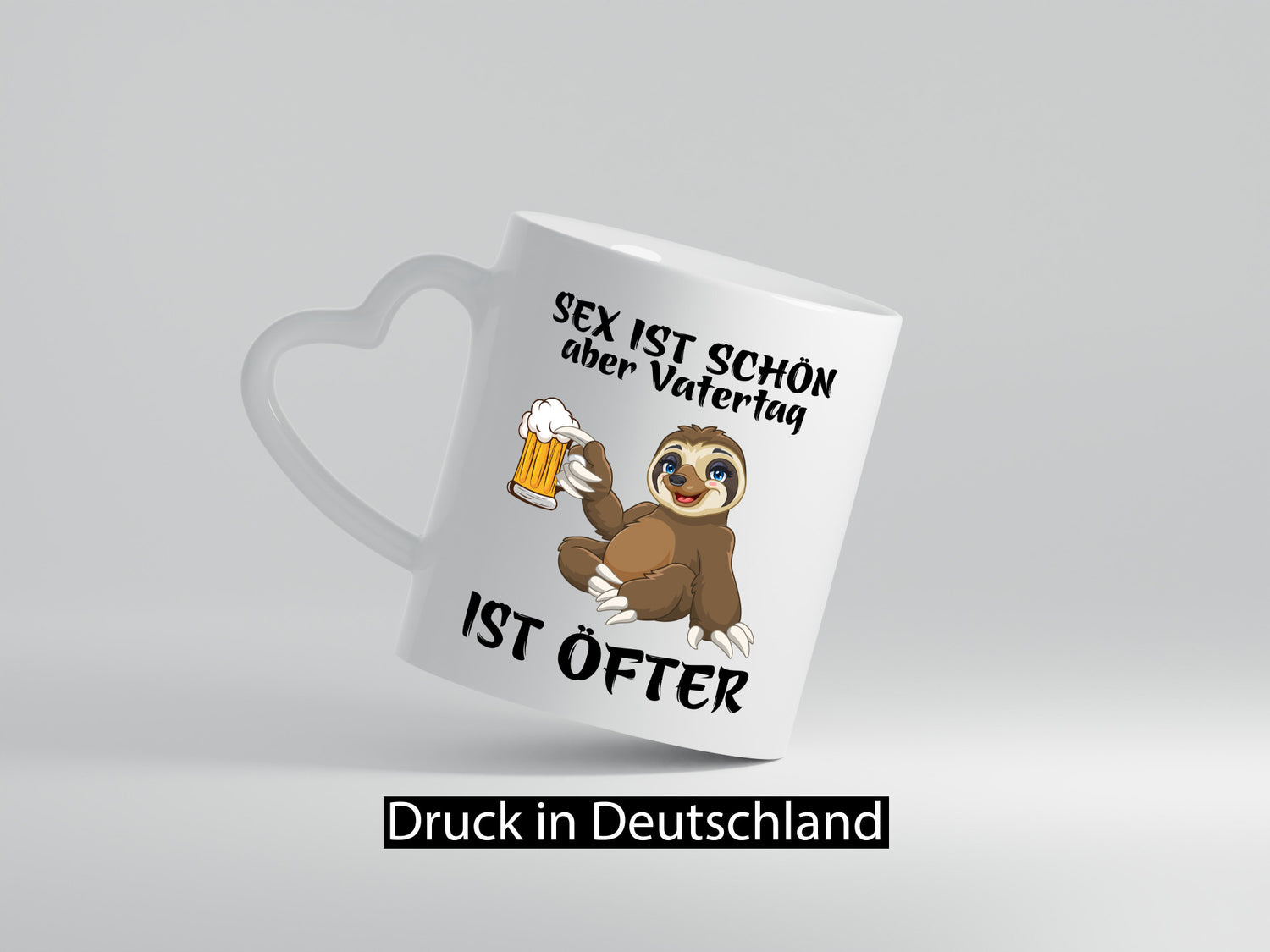 Sex ist schön | Vatertag öfter Bier Faultier Humor Familie Geschenkidee Tasse