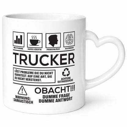 Attention Problems Trucker | Truck Driver Profession Funny Saying Gift Work