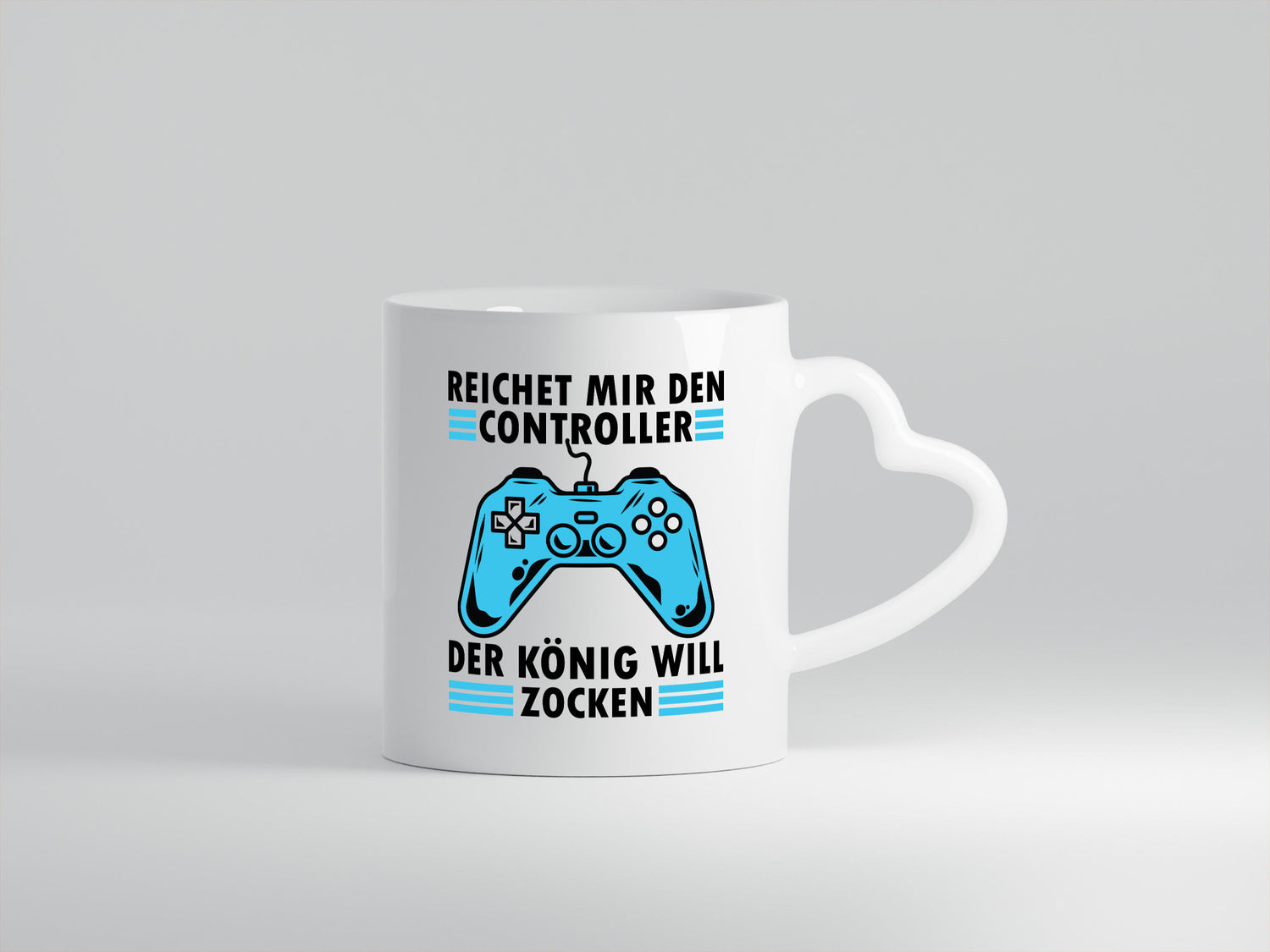 König will zocken | Controller Geschenk Humor Geschenkidee lustiger Spruch Tasse
