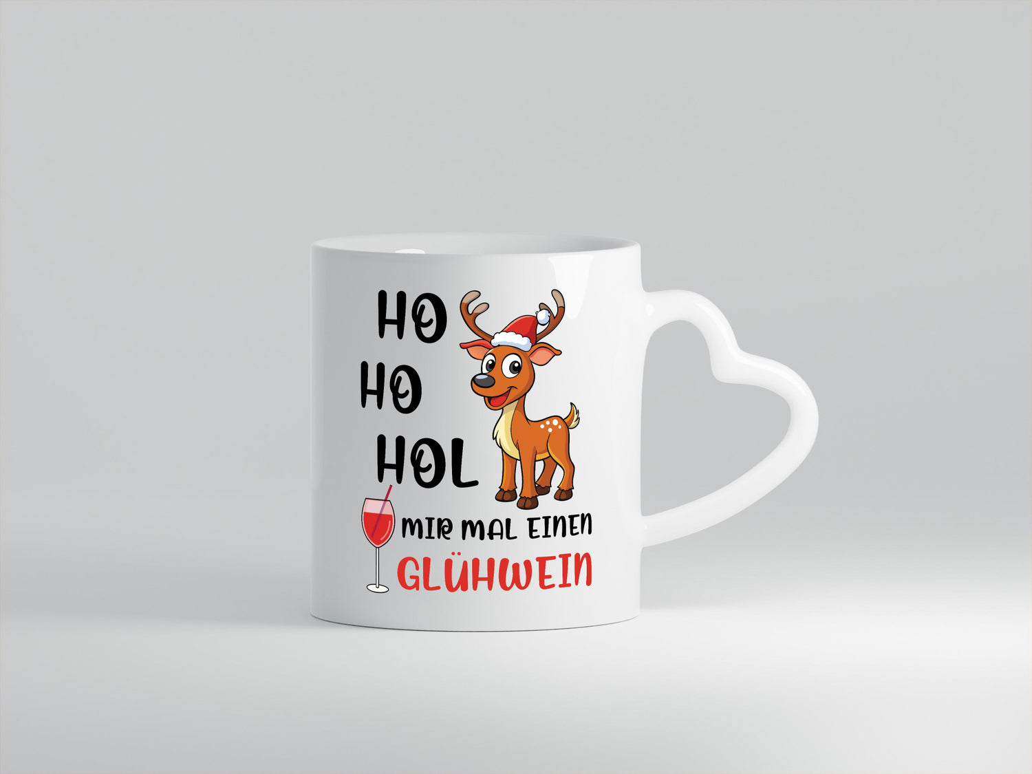 Ho mir einen Glüchwein | Weihnachten Rentier Humor Tierliebhaber Geschenkidee