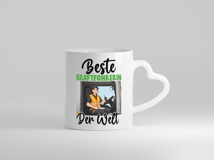 Beste Kraftfahrerin | Lastwagen LKW Geschenkidee Humor Tasse