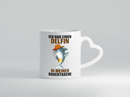 Ich hab einen Delfin in meiner Bauchtasche | Party Bier Humor Geschenkidee Tasse