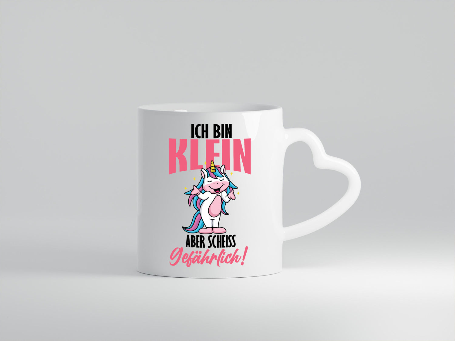 Ich bin klein und gefährlich lustig Humor Geschenkidee Geschenk Tasse