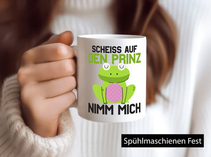 Scheiss auf den Prinz nimm mich | Frosch Prinzen v2 lustiger Spruch Geschenk