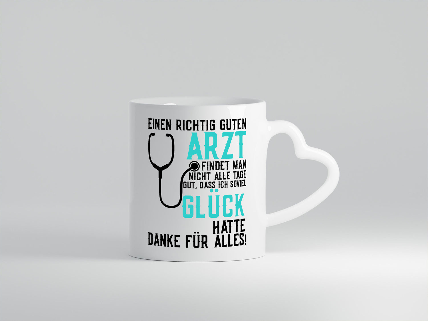 Richtig guter Arzt | Dankeschön Spruch Stethoskop Humor Geschenkidee Tasse