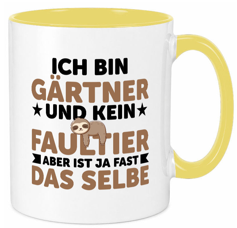 Ich bin kein Faultier: Gärtner | Gartenbau v2 Geschenk Tierliebhaber Humor