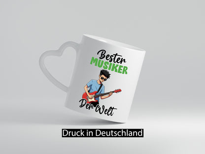 Bester Musiker | Musik Musikant v2 lustig Humor Geschenkidee Geschenk Tasse