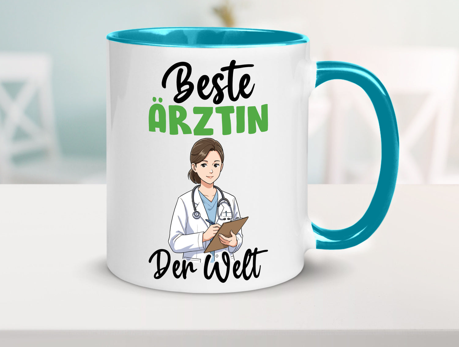 Beste Ärztin | Medizin Doktorin Fachärztin v2 Humor Geschenkidee Tasse