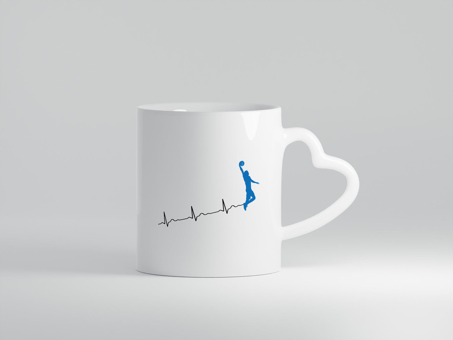 Herzschlag Basketball | Motiv Sport Ballsport Humor Geschenkidee Tasse