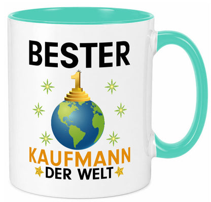 Welt Bester Kaufmann Kaufmänner Geschenk Humor Geschenkidee lustiger Spruch Tasse