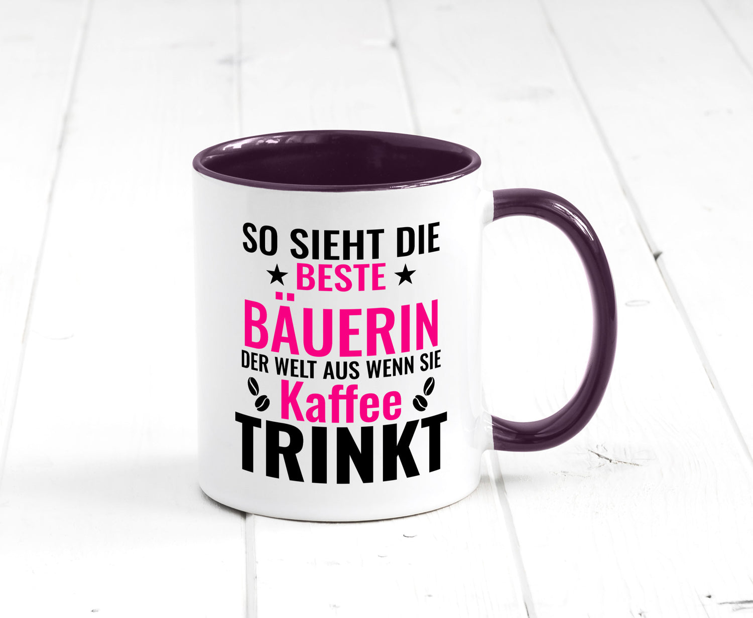 Kaffee trinkt: Bäuerin | Bauernhof Landwirtschaft Geschenk Humor Geschenkidee
