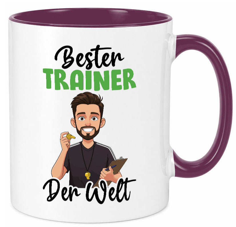 Bester Trainer | Verein Sport v2 Humor Geschenkidee Tasse