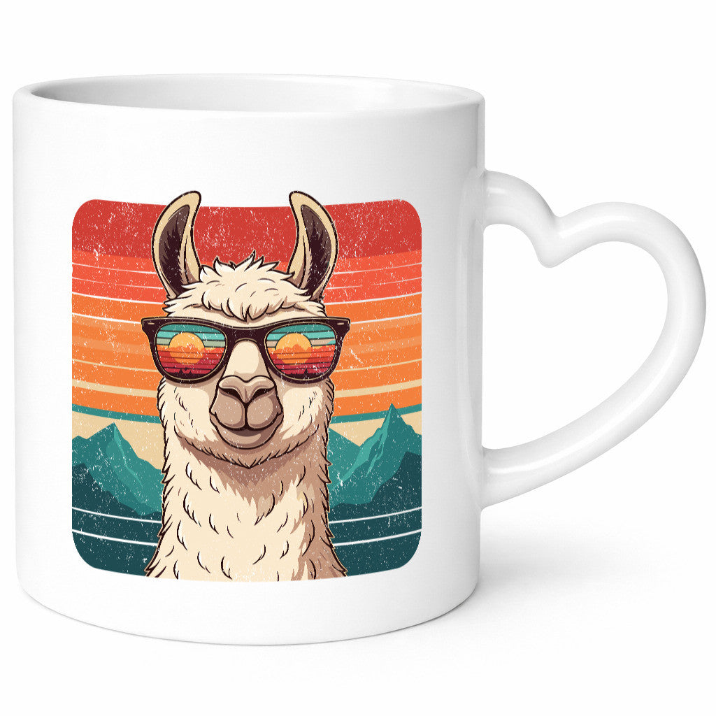 Alpaka Vintage | Lama Kamel Geschenk Humor Geschenkidee lustiger Spruch Tasse