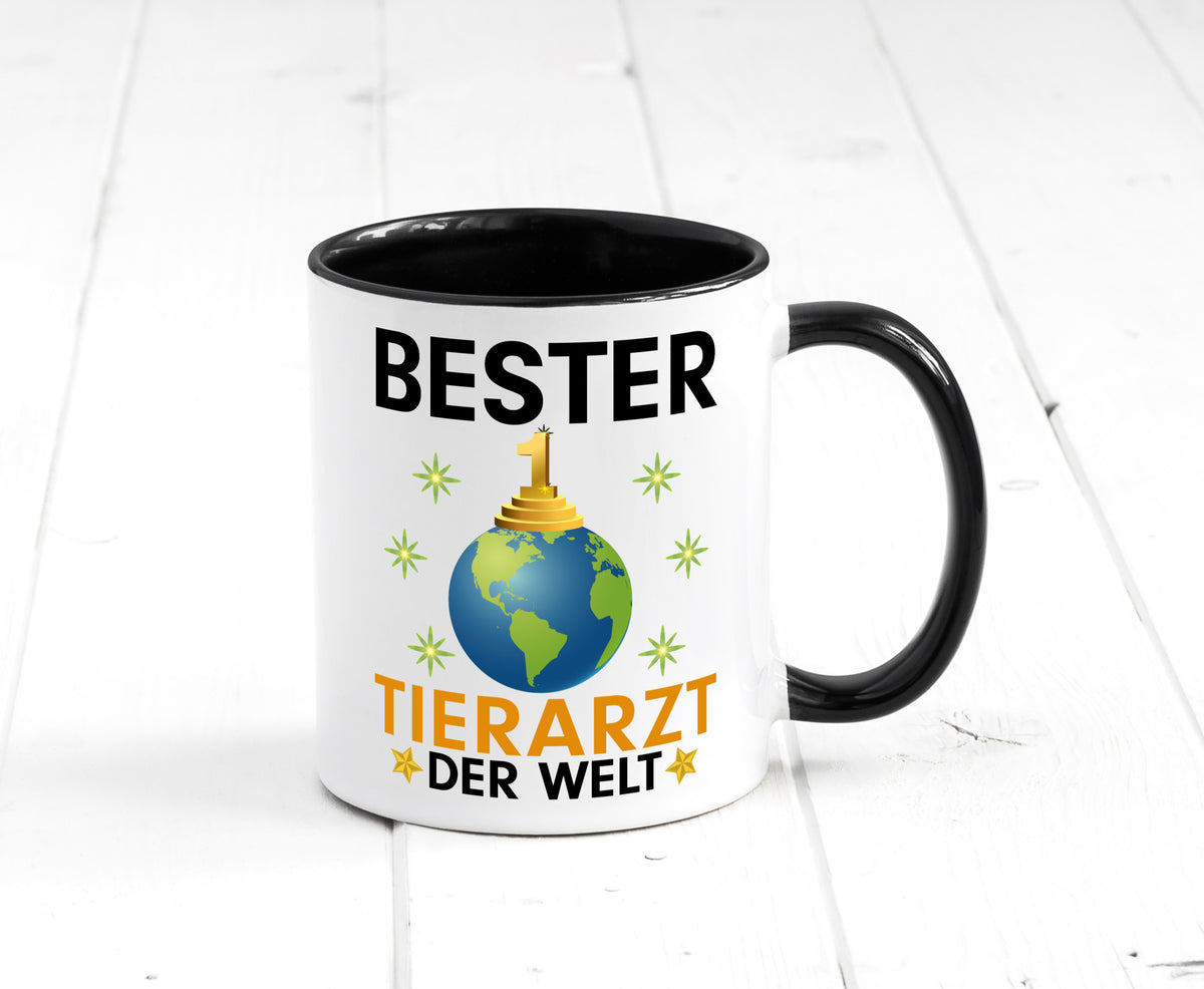Welt Bester Tierarzt | Tiermedizin Mediziner lustig Tierliebhaber Humor Tasse
