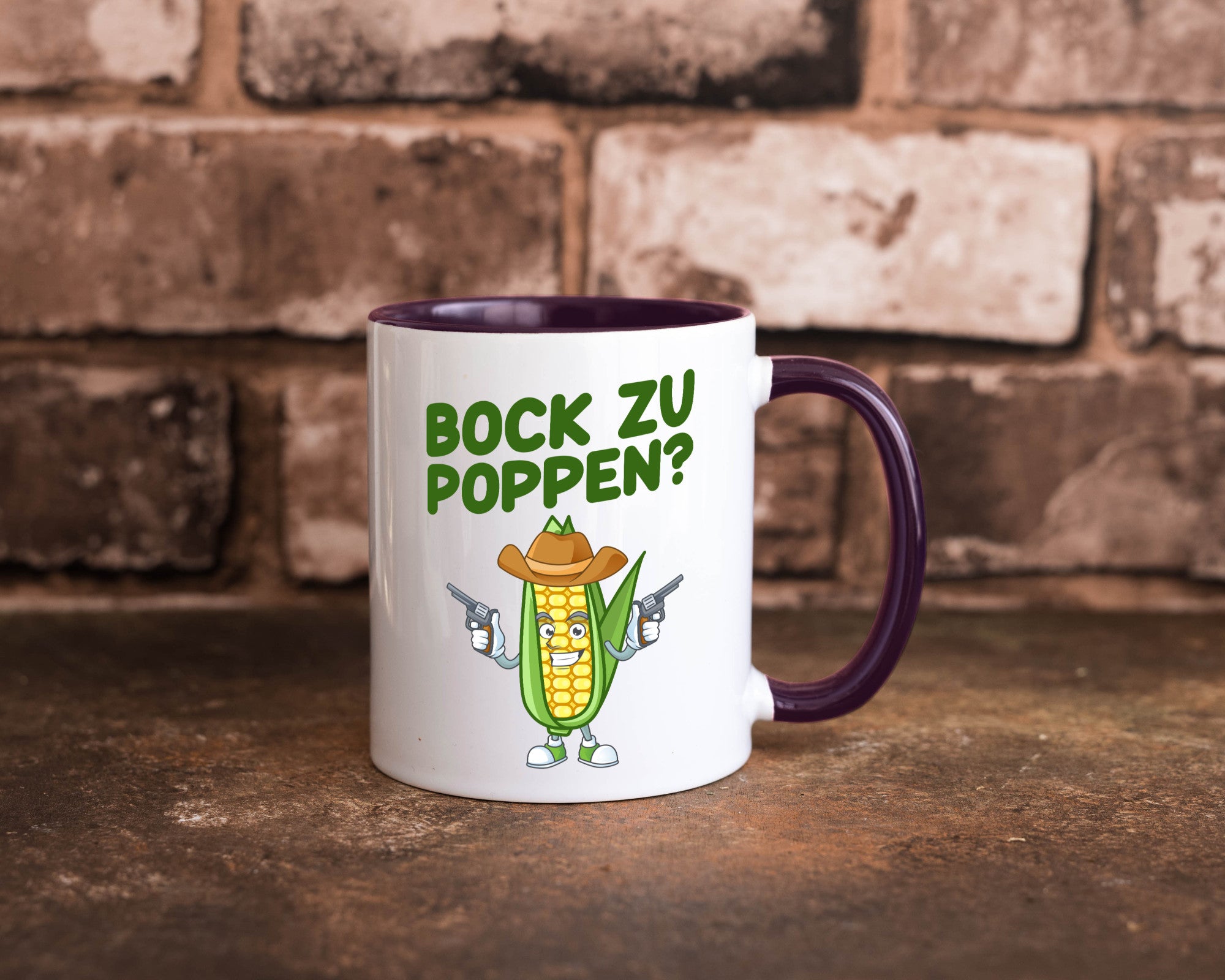 Bock auf Poppen | Mais Lustig Geschenk Humor Geschenkidee lustiger Spruch Tasse