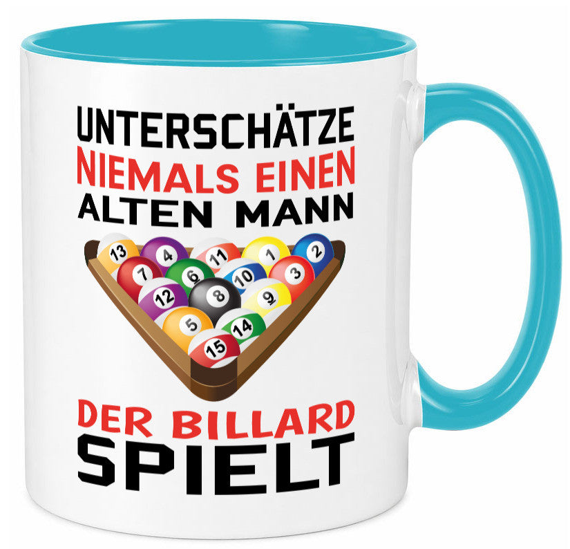 Billardspieler Humor | Männer Tasse Billard spielen lustiger Spruch Geschenk