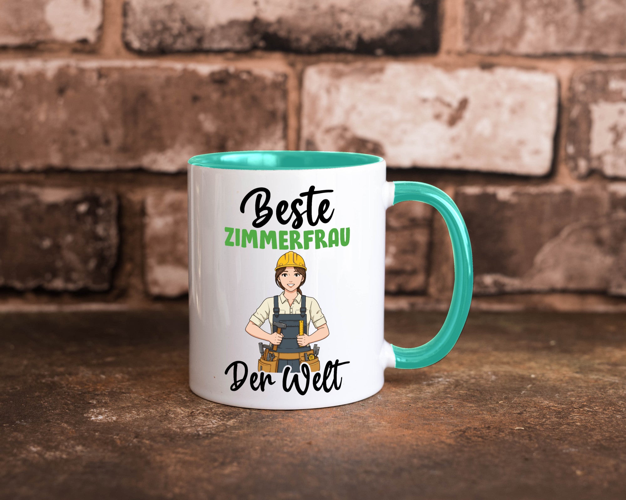 Beste Zimmerfrau| Holzbau | Handwerkerin v2 Geschenk Humor Geschenkidee