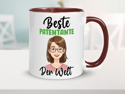Beste Patentante | Tante lustiger Spruch Geschenk Humor Geschenkidee Tasse