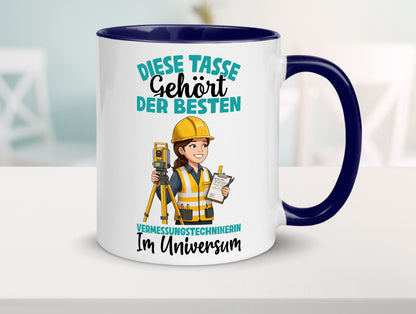 Im Universum: Vermessungstechnikerin | Techniker lustiger Spruch Geschenk Humor