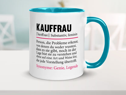 Kauffrau | Humor Spruch Definition Kauffrauen Geschenkidee Tasse