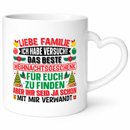 Beste Geschenk | Weihnachten Familien Fest Humor Familie Geschenkidee Tasse