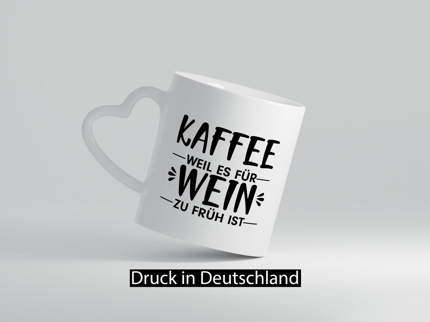 Zu früh für Wein | Kaffeetrinker Tasse Büro Humor lustiger Spruch Geschenk
